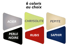 6 coloris au choix pour le verre de la colone de douche