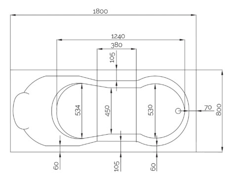 Baignoire balnéo Kinedo Ergonomique Kinedo/Grandform Modèle Romanza