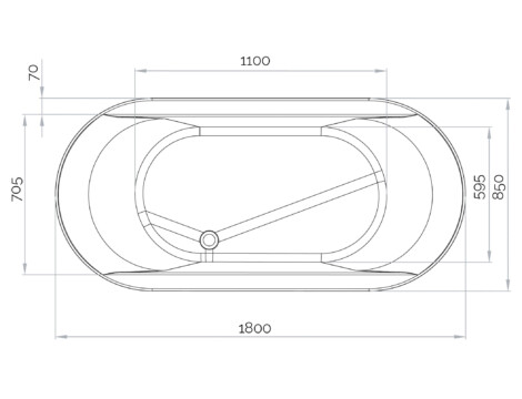 BAIGNOIRE BALNEO KINEDO/GRANDFORM MODELE OVVIO