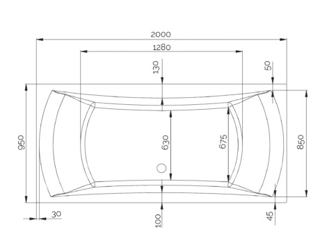 BAIGNOIRE BALNEOTHERAPIE KINEDO/GRANDFORM MODELE CONCERTO (180X80 ou 170X75CM)