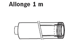 VENTE : ALLONGE 1 M VENTOUSE CONDENSATION 60 100 AZB 908 