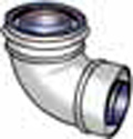 VENTE : COUDE VENTOUSE D 90 DEVILLE DIAM 80 125