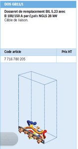 DOSSERET ELM LEBLANC GB11 1 7716780205