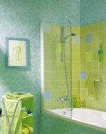 PARE-BAIGNOIRE CAIMAN PB411BTNE 80CM profilé blanc