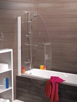 PARE-BAIGNOIRE NASSAU PB461CTNE 90CM profilé chromé