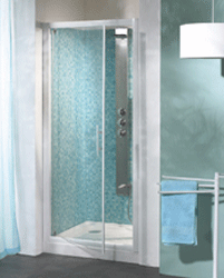 VENTE : PORTE DOUCHE PIVOTANTE MADRAS 67 - 71cm PA690BTNE BLANC
