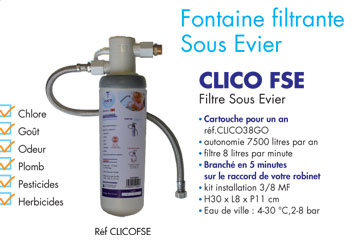 VENTE : PURIFICATEUR D'EAU ALIMENTAIRE CLICO FSE POLAR FRANCE