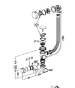 VENTE : Vidage bain automatique à cable V007