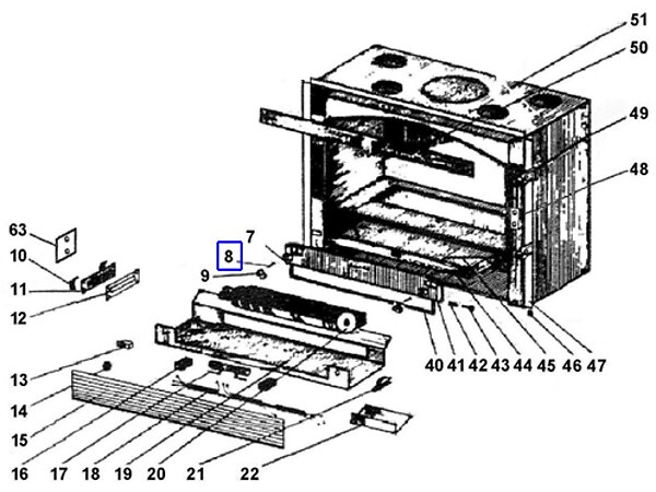 AXE DE MANETTE P0018930 pour insert bois c07867.ptxx