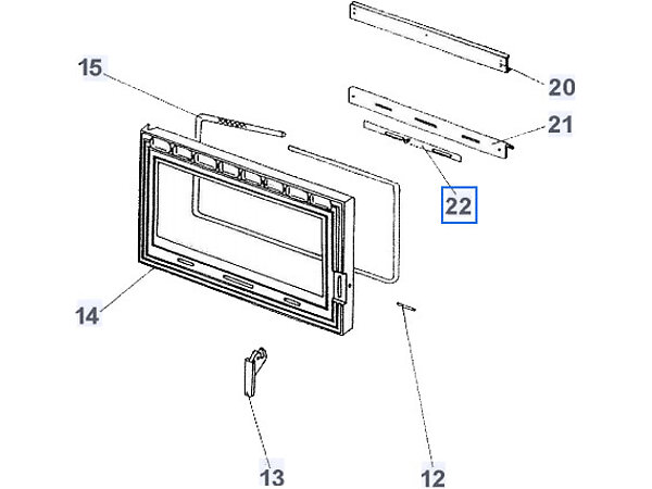 ENS. VOLET DE REGLAGE -PEINT GRIS P0020120/P09E