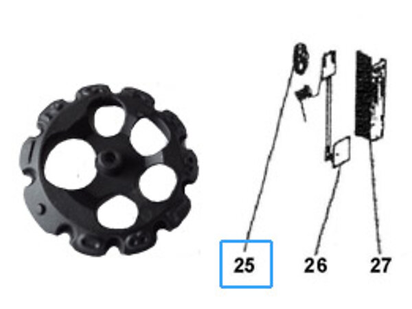 MANETTE THERMOSTAT P0T17782 POUR INSERTS 7867, 7868, 7888.