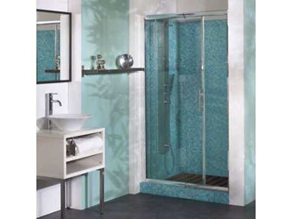 PORTE DOUCHE COULISSANTE MACAO 125 - 142 cm PA644BTNE BLANC