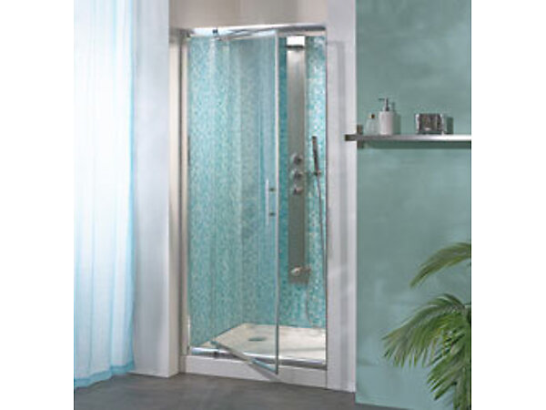 PORTE DOUCHE PIVOTANTE CORAIL 107 - 120 cm PA634BTNE BLANC