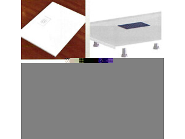 RECEVEUR A ENCASTRER KINEDO RD1103 KINESURF QUART DE ROND 90 X 90 X 4CM