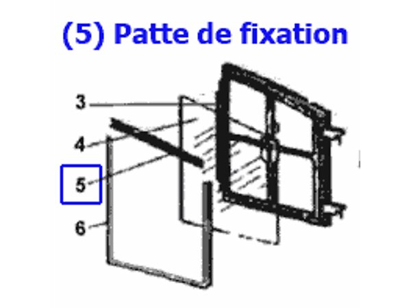 PATTE DE FIXATION insert deville 7867 P0045503