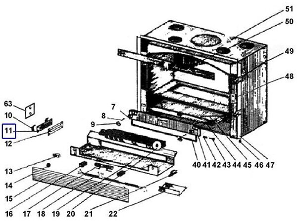 Plaque support bulbe P0017803