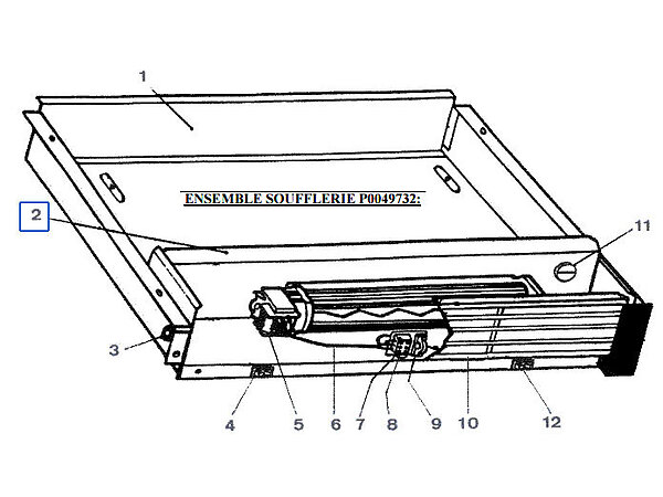 SUPPORT VENTILATEUR P0046126