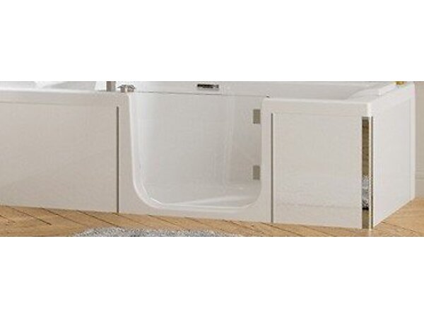 Tablier facade + lateral verre blanc pour kineduo angle