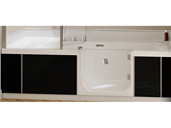 Tablier facade + lateral verre noir pour kineduo angle