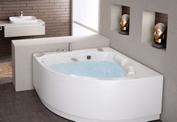 Fiche produit BAIGNOIRE BALNEO D'ANGLE DOUBLES TETES KINEDO / GRANDFORM MODELE MALOYA 140X140