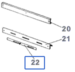 Fiche produit ENS. VOLET DE REGLAGE -PEINT GRIS P0020120/P09E