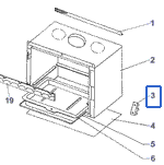 Fiche produit VERROU DE PORTE P0T18055 (NOUVELLE REFERENCE P0051264/P06P)