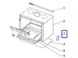 VERROU DE PORTE P0T18055 (NOUVELLE REFERENCE P0051264/P06P)